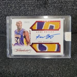 Kobe Bryant 2014-15 Panini Flawless Greats Patch Auto 13/15 Lakers SSP